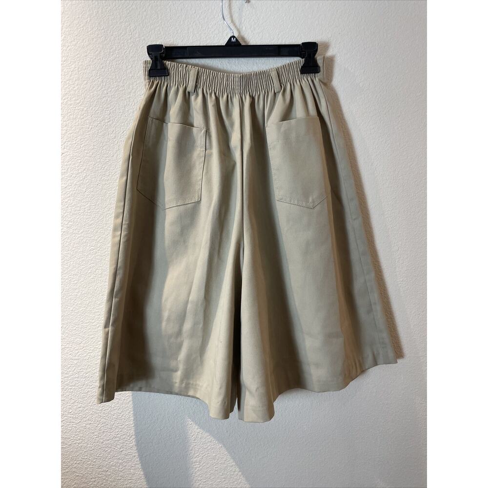 nu look, khaki wide shorts, high waist, size 11/12